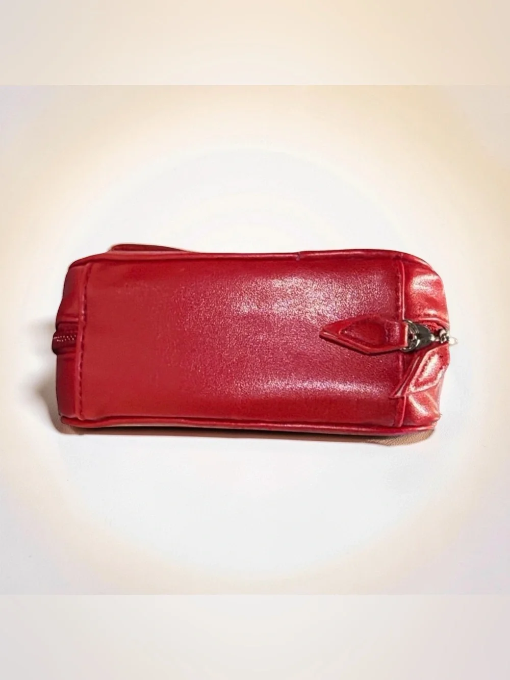 Trish McEvoy Red Bow Makeup / Cosmetic Organizer Case | Ring Binder | Travel Bag